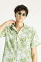 Short Sleeve Oversize Patterned Sports Cotton Shirt - 4