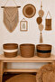 Wicker 3 Pieces Sturdy and Durable Basket/Planter/Organizer