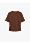 Cotton Short Sleeve Crew Neck Drawstring T-Shirt - 6