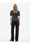 Slim Fi Stitched Detail Crew Neck Short Sleeve Peplum T-Shirt - 3