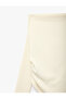 Bürümcük Fabric Asymmetrical Cut Long Sleeve Gathered Boat Neck Blouse - 7