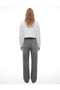 Ruffled Comfortable Fit Boat Neck Long Sleeve Printed Crop Sweatshirt - 3