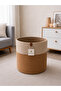 Jute Wicker Multi-Purpose Decorative Organizer Flower Pot Basket Garden Organizer Basket Width 20 Length 20 cm - 3