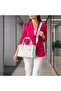 Women's White Hand and Shoulder Bag-Bd2203Bd - 2