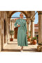 Lace Women's Dress - Buttoned Design
