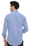 Slim Fit Long Sleeve Lapel Buttoned Breathable Linen Gift Boxed Men's Shirt Fs-004548 - Dark Blue - 3