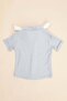 Boy's Shirt with Folded Sleeves and Buttons - 3