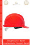 # Baret Essafe Ce Certificated En397 Work Safety Adjustable Ventilated Red Safety Helmet - 2