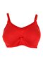 Women's Red Unpadded Underwire-Free Bra - 4