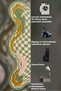 Sdt Wavy Form Checkered Patterned Green Beige Modern Decorative Woven Base Decorative Carpet Sdt881 - 6