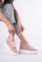 Women's Height Increasing Internal Hidden Heel Powder Pink Sports Shoes Sneaker
