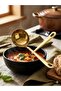 Gold Color Stainless Steel Serving Spoon - Stylish Presentation and Preparation Spoon