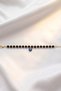 Natural Stone Bracelet with Evil Eye Bead Detail and Gold Color Stone - 3