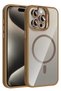 Gldisptm iPhone 15 Pro Max Cover with Remim Lens and Magsafe Stand (35756) - Brown
