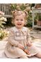 Boho Style Cotton Fabric Knitted Vest Look Baby Girl Dress