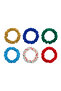 Mimi & Lula Heartbeam Skinny Scrunchies 6-Pack Rubber Bands