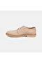 Men's Beige Lace-Up Casual Classic Suede Shoes - 3