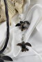 Bohemian Natural Stone Turtle Figured Necklace and Earring Set - 4