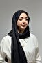 شال جاكار أسود من القطن والخيزران - 2