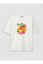 Lcw kids bicycle collar printed girl's t-shirt - 5