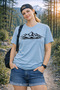 Premium Mountain Printed Hunter Theme Unisex Oversize Women's T-Shirt Men's T-Shirt Cotton Oversize T-Shirt - 3