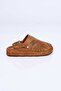 Velcro Poly Sole Laser Printed Genuine Leather Sabo Sandals 341-1128 Women's Sandals - 6
