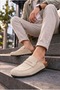Th Colleciton Jy0456 Rayn Laceless Genuine Suede Leather Men's Casual Cork Sole Loafer Classic Shoes - 2