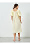 Cotton Balloon Sleeve Gathered Nightdress - 4
