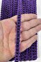 Purple Black Chainora Premium Chain Form Woven Decorative Ribbon – 5 Meters - 2