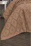 Berra Modern Chenille Jacquard Dowry Set Double King Size Pique Coverlet Set / Bedspread Set 3 Pieces - 3