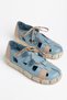 Genuine Leather Soft Sole Women's Blue Mink Casual Shoes - 4