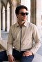 Men's Old Money Seasonal Regular Fit Jacket & Coat - Stone - 2
