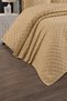 Ahsen Modern Chenille Jacquard Dowry Set Double King Size Pique Coverlet Set / Bedspread Set 3 Pieces - 3