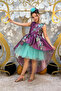 Floral Patterned Satin Dress - 3