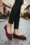 Suede Knitted Bow Detail Comfortable Women's Ballet Flats - 2