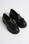 Women's Daily Black Crocodile Printed Loafer Shoes Fs10Ms03G - 8