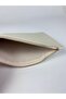 Genuine Leather Clutch/Portfolio Bag Ecru - 2