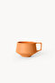 Lumière Orange Double Turkish Coffee Cup – Limoges French Porcelain, 120 ml - 3