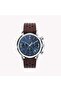 Men's Stainless Steel, Brown Leather | TW2W10200