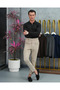 Cotton Lycra Slim Fit Molded Collar Zipper Detailed Knitwear Sweater - 2
