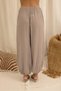 Cozy Shawl Detail Mink Triple Shirt Trousers Linen Set - 5