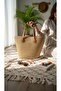 Shiny Stone Detailed Straw Beach Bag – Stylish Summer Tote with Stone Accents - 3