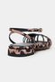 Pika Leo Satin Buckle Detail Short Heeled Women's Sandals Ballerinas - 7