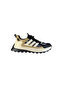 Men's Sneakers Made of Completely Imported Materials, Leather and Textile Components, Breathable, with Smart Insole and Rubber Lacing Closure - 2