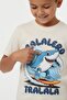 Blue Boy's Shark Print T-Shirt and Sweatpants 2-Piece Set 23905 - 2