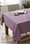 Stain-Resistant Cotton Tablecloth Stylish Polka Dot Decorative Washable Quality Guest Table Cover - 5