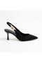 Vollex Buckle Women's Heeled Open-Back Shoes - 2