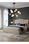 Modern Lighting, Chandelier, Light, Modern chandelier, D:80,H:80 cm, Suitable for Living room, bed room, kitchen, Fixed height, Black + Gold Color - 6