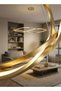 Modern Lighting, Chandelier, Light, Modern chandelier, Gold Color, L:115*13.5 cm, H:150 cm, Suitable for stairs, window side, Adjustable height - 3