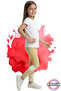 Patterned Children's Tights - Yellow Heart Patterned Girls' Tights - Soft, Stretchy, Comfortable, Cotton, Anti-Sweat - 4